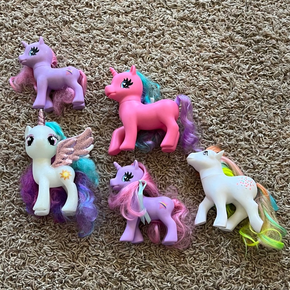 My Little Pony Figure Lot Princess Celestia Twilight Sparkle Pinkie Pie Hasbro - Picture 1 of 7